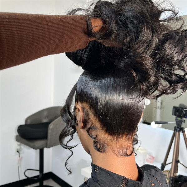 360 Transparent Lace Frontal Closure 22.5x4x2 With Adjustable Strap Virgin Body Wave Hair - Image 3